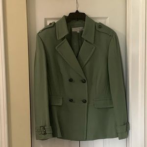 Tahari ASL Green Blazer Jacket Sz 18